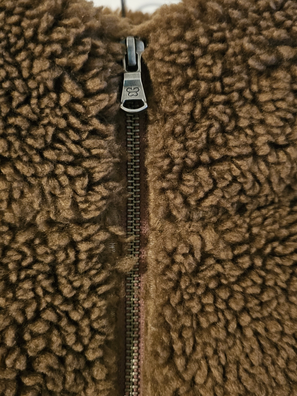 Aritzia Brown Teddy Sherpa Zip Jacket - Picture 2 of 6